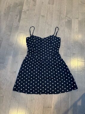 Hollister Black Polka Dot Mini Dress